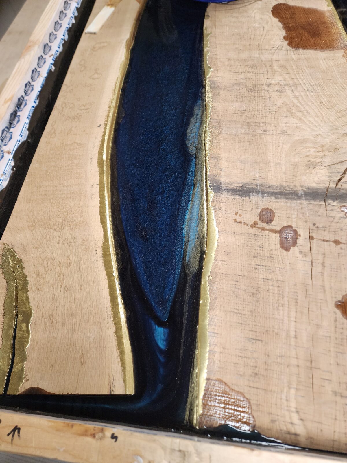 Oak and Nebula Blue and Gold - Image 2